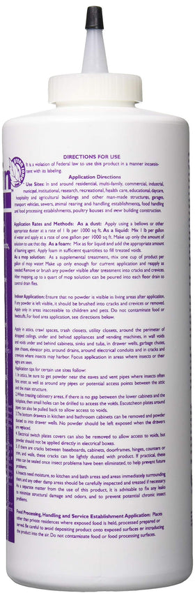 Rockwell Labs BorActin insect dust packaging label showing ready-to-use pest control product