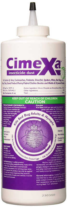 Rockwell Labs Cimexa Dust bottle pour for precise crack and crevice treatment.