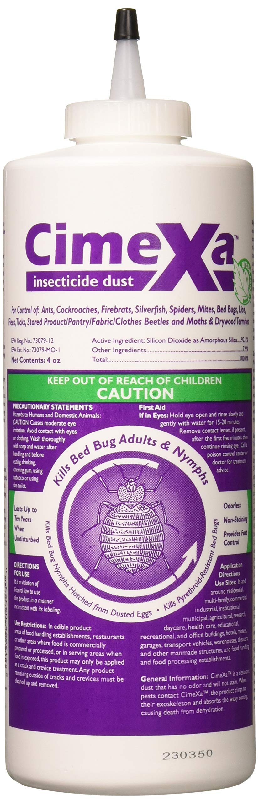 Rockwell Labs Cimexa Dust bottle pour for precise crack and crevice treatment.