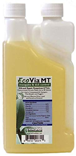 Rockwell Labs EcoVia MT bottle 16oz for mosquito and tick control outdoors.