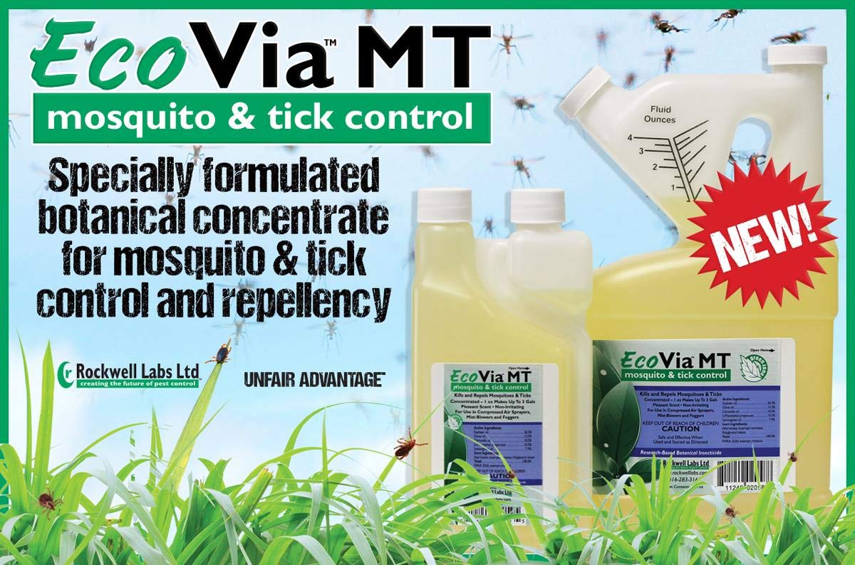 Rockwell Labs EcoVia MT label close-up with usage directions.