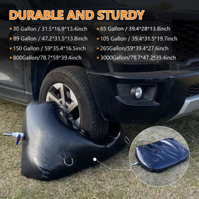 Rodelna water bladder with 3/4 inch spigot for easy water dispensing.