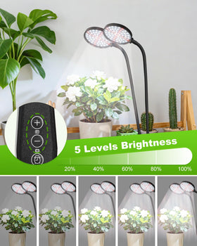 RODINTO grow light uses energy-efficient LEDs for low power and strong performance.