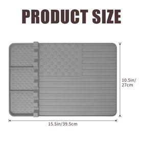 Rodnsurw grill mat anti-slip design prevents tool slips during grilling.