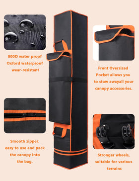 Roetelo 600D Oxford fabric guards against tears and weather exposure