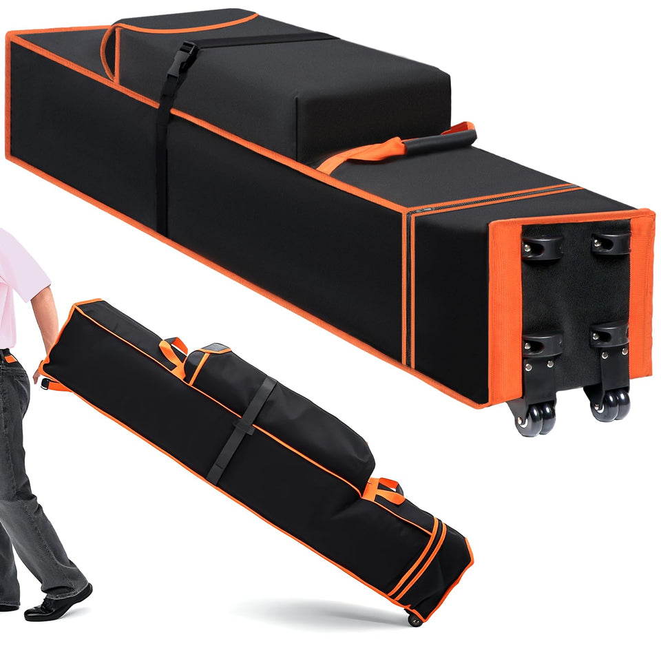 Roetelo canopy bag with roller wheels for easy transport on grass and gravel