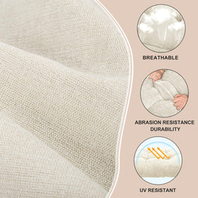 ROFIEJOX tufted design detail on cushion for elegant styling