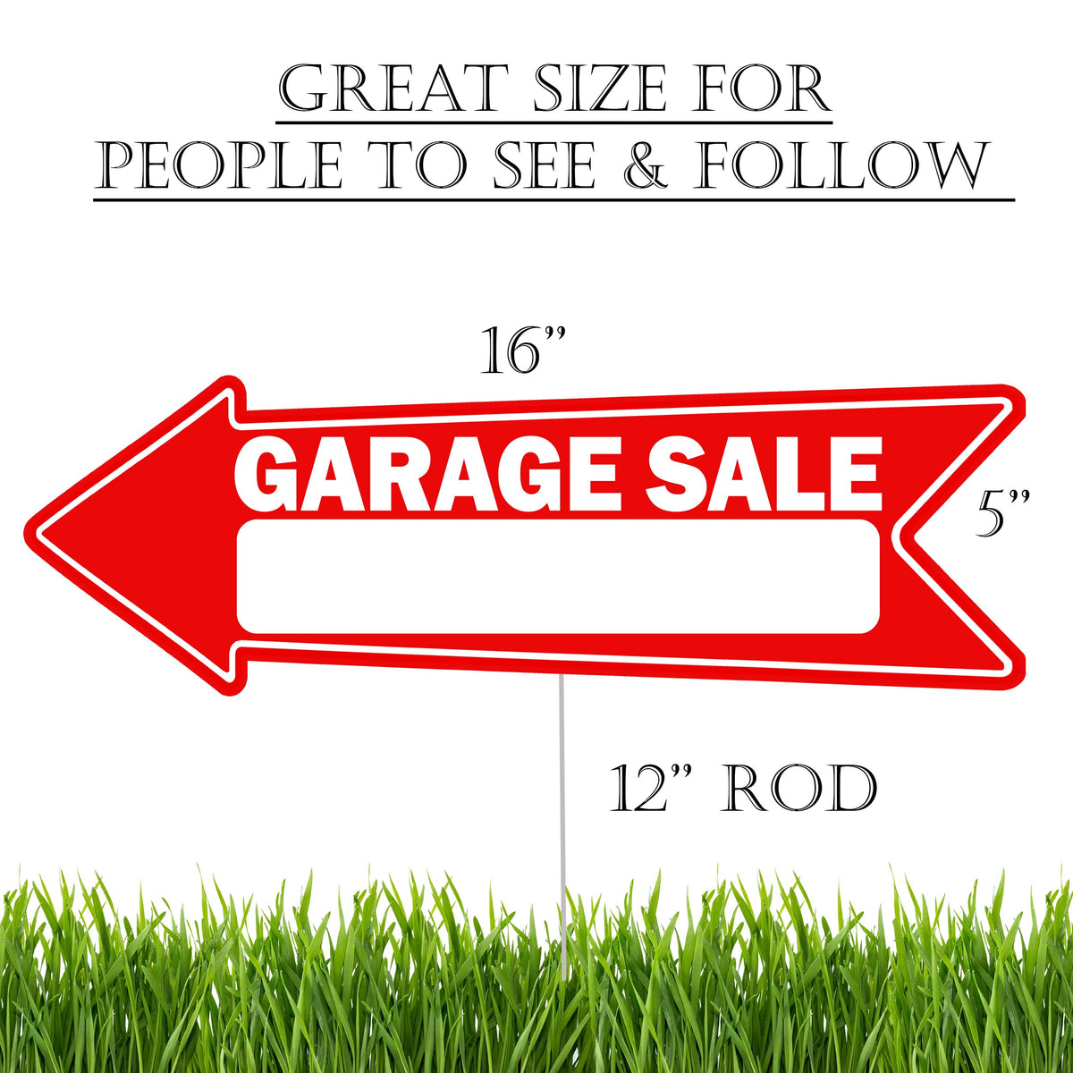 Rogue River Tactical double-sided yard sign boosts visibility near driveways.