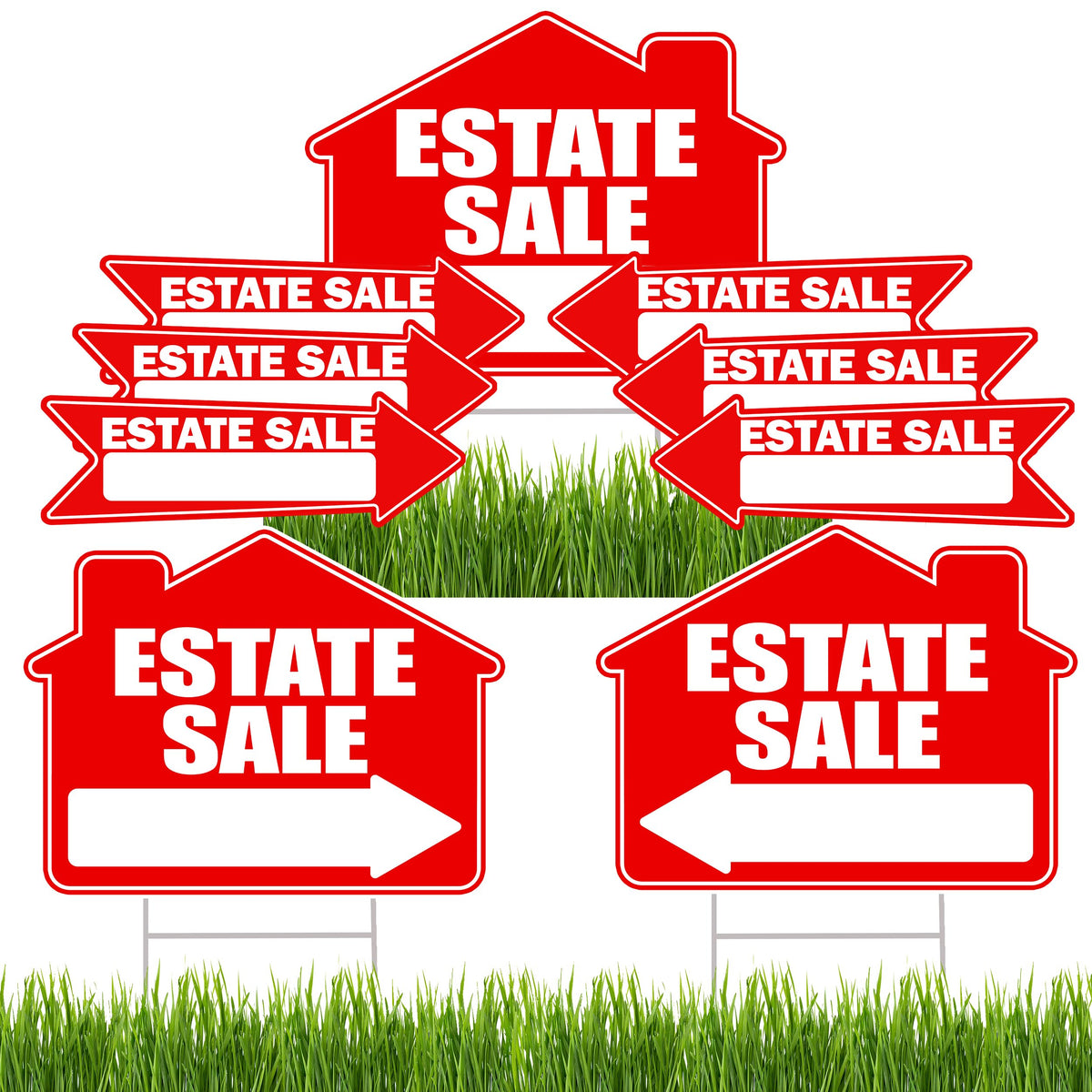 Rogue River Tactical estate sign 17x13, double-sided for high visibility in front yards.