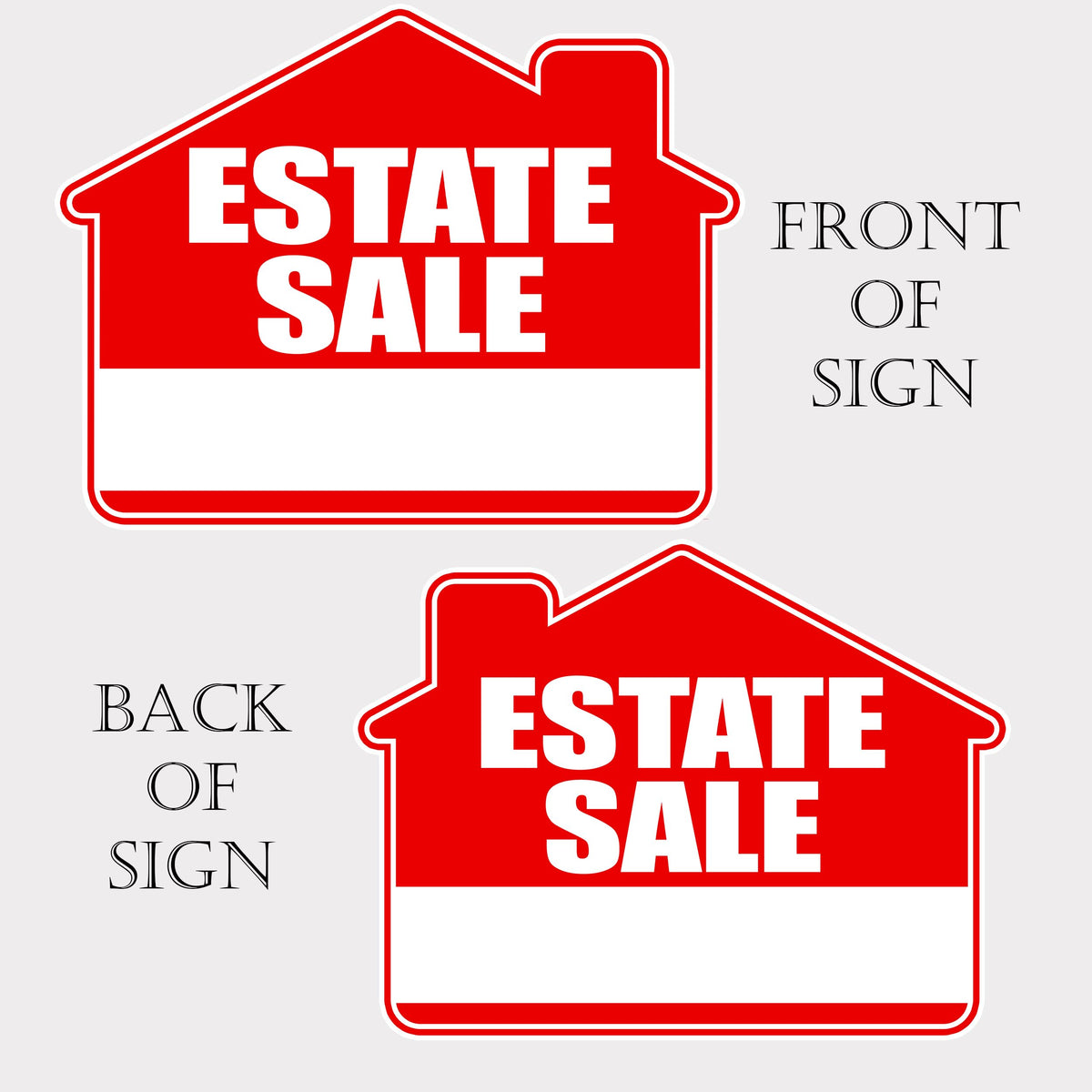 Rogue River Tactical estate sign 17x13, bold lettering enhances curb appeal for sales.