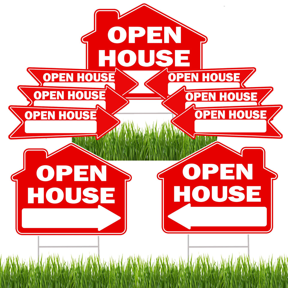 Rogue River Tactical open house sign 17x13 front view for high visibility