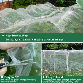 Rohuis netting demonstrating easy DIY installation and edge burying