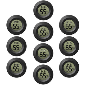 Rojuna mini thermometer hygrometer with digital display for quick indoor temperature and humidity checks