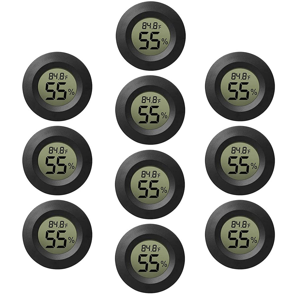 Rojuna mini thermometer hygrometer with digital display for quick indoor temperature and humidity checks