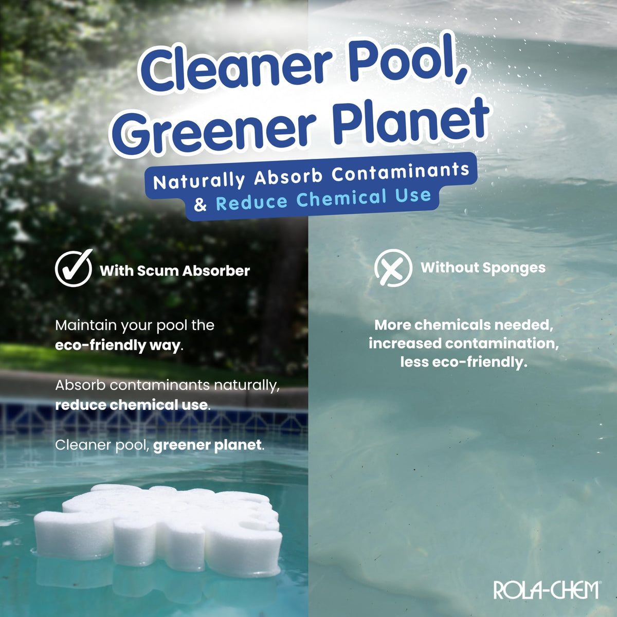 Easy to clean: rinse, squeeze, and reinsert Scumbug for seasonal use.