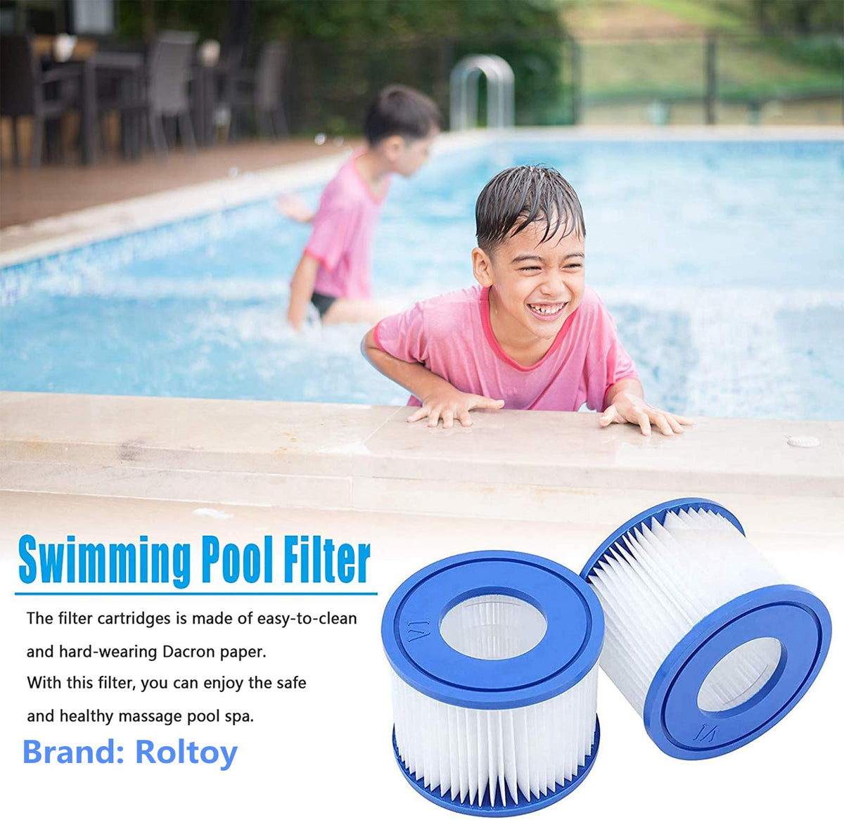 Roltoy VI compatible with Lay-Z-Spa and SaluSpa for versatile replacement.