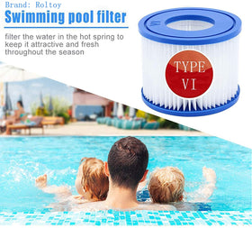 Roltoy VI filter dirt-locking fabric close-up shows enhanced contaminant capture.