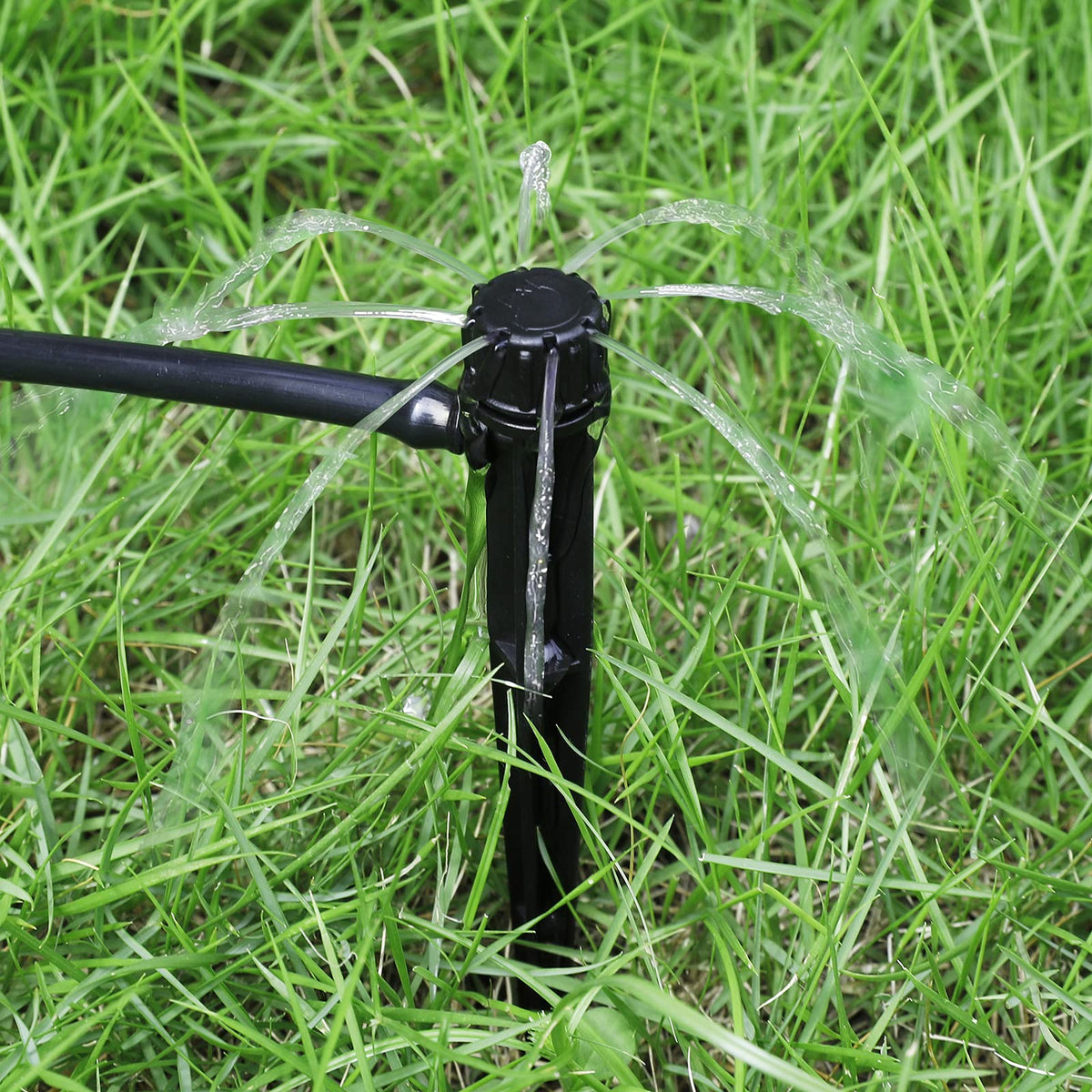 Romanend adjustable drip head enabling quick flow changes.