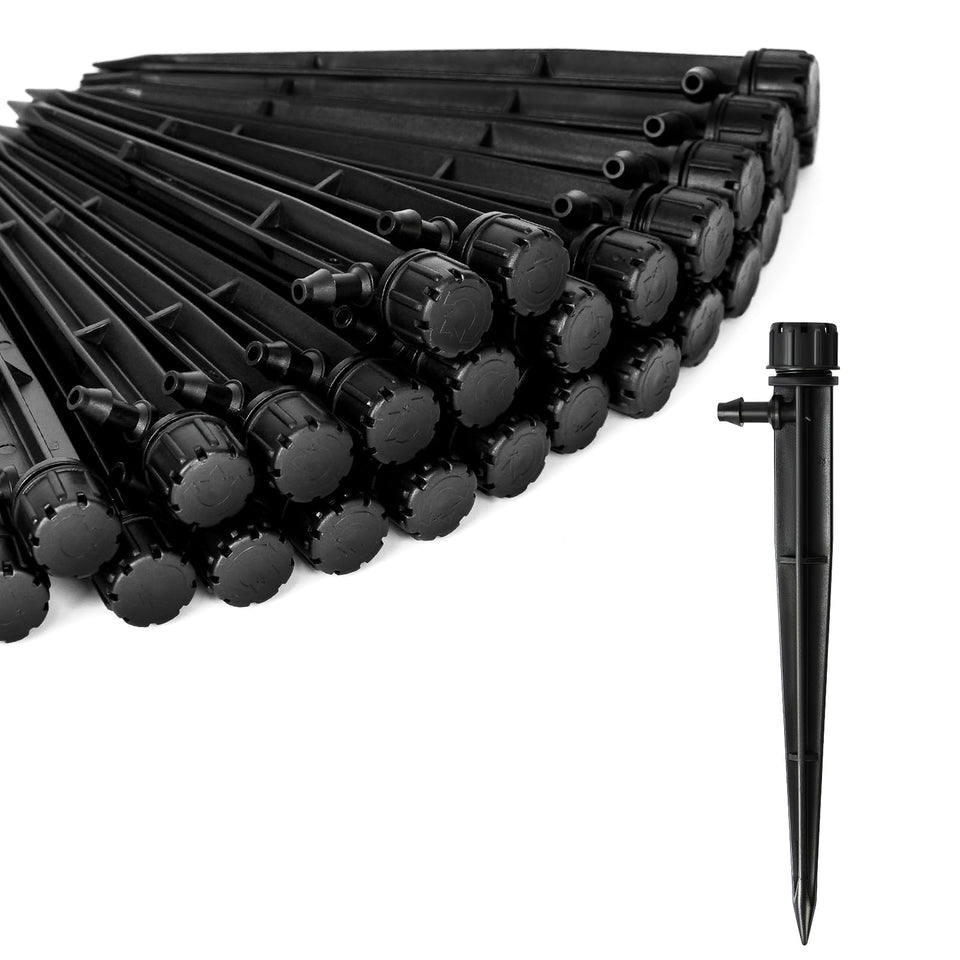 Romanend 360-degree drip emitters for even garden watering.