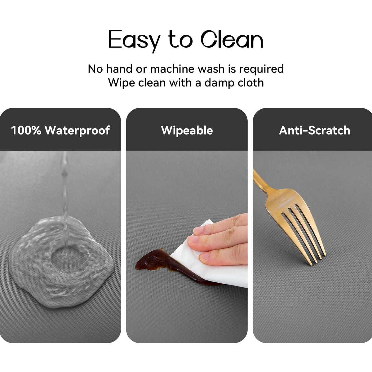 Anti-slip fit prevents shifting during outdoor dining or picnics