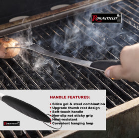 ROMANTICIST basting brush with heat-resistant bristles for even sauce application.