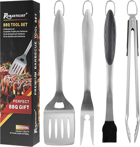 ROMANTICIST grill spatula heavy-duty in action for quick, precise flips.