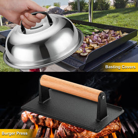 ROMANTICIST griddle scraper bristle-free for safe cleaning.