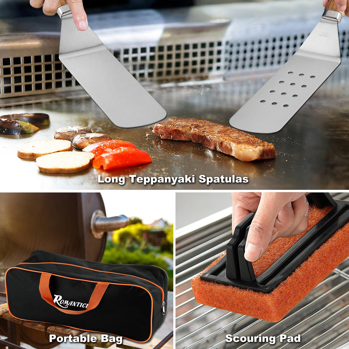 ROMANTICIST cleaning kit makes post-grill cleanup simple