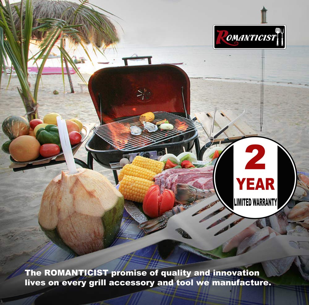 ROMANTICIST deluxe grill tools set showcases premium craftsmanship and everyday reliability.