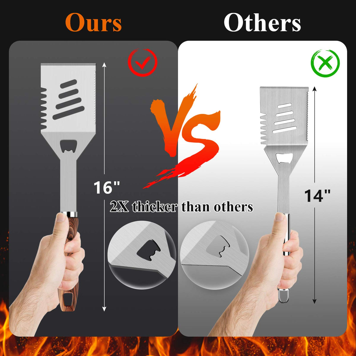 ROMANTICIST dishwasher safe tools simplify post grill cleanup.