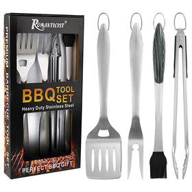 ROMANTICIST heavy-duty grill tools set with spatula for precise, pro-level grilling at home.