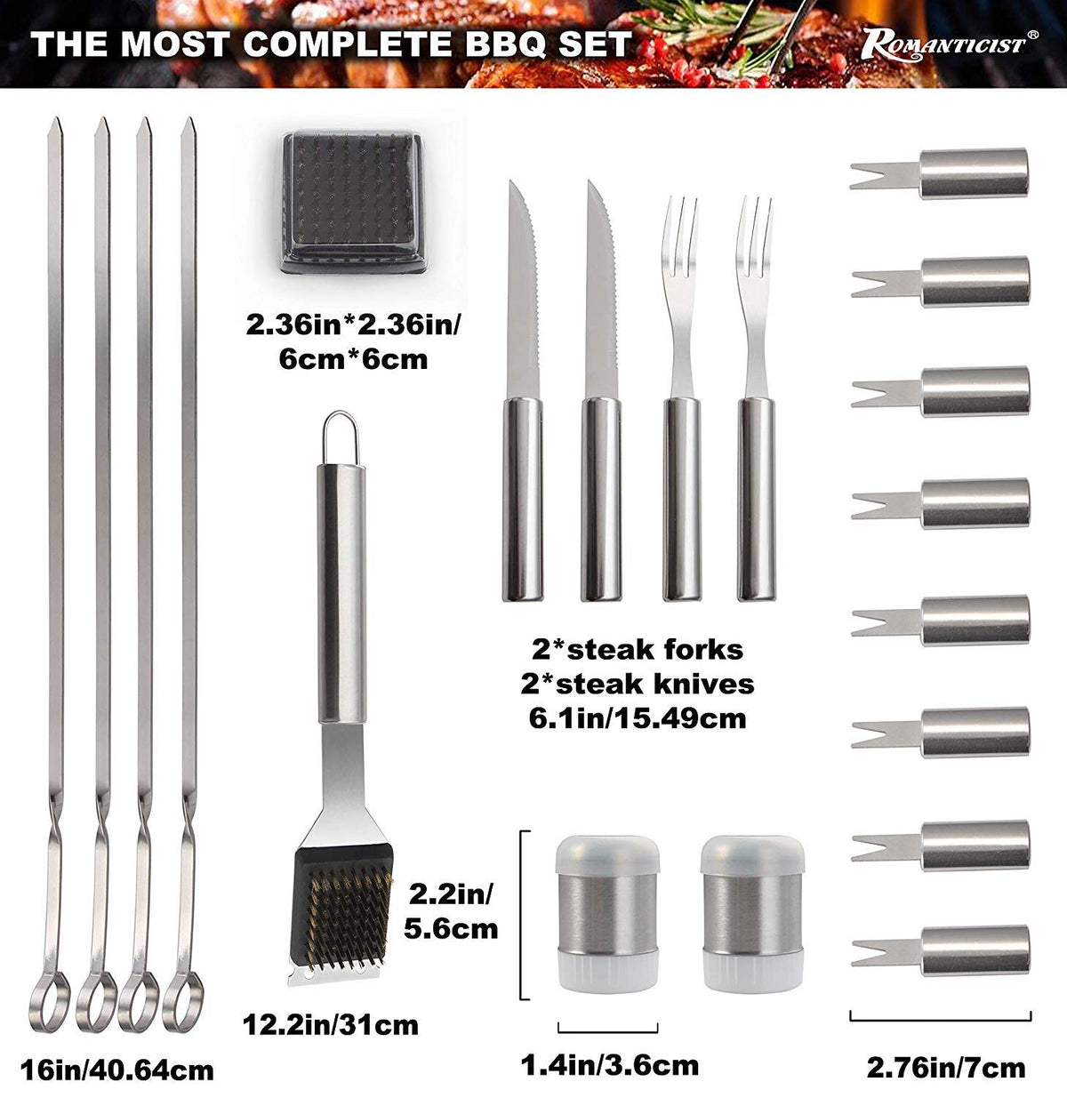 ROMANTICIST meat thermometer for precise doneness checks