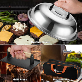 ROMANTICIST slant edge scraper for clean griddle edges and quick buildup removal.
