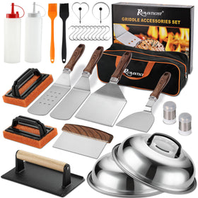 ROMANTICIST teppanyaki spatula set packaged for easy gifting and storage.