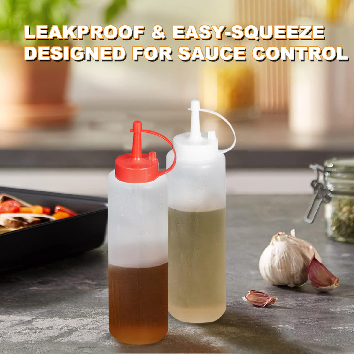 ROMANTICIST two squeeze bottles for precise sauce application