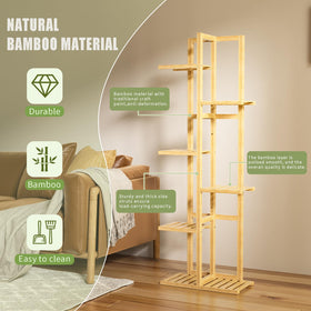 ROMGUAR CRAFT natural bamboo texture closeup highlighting eco-friendly material