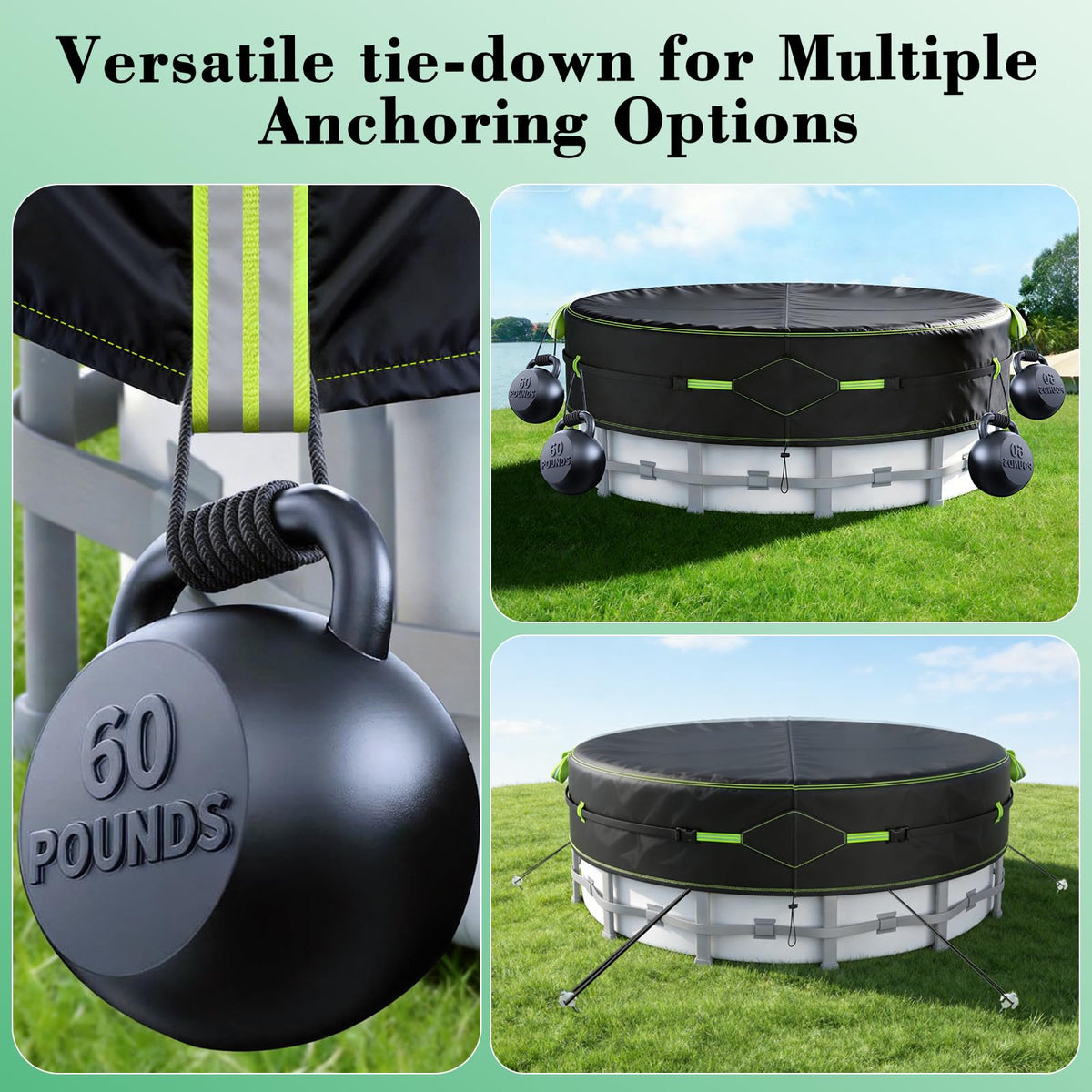ROMIVO extended drop edge offers wrap-around protection from leaves