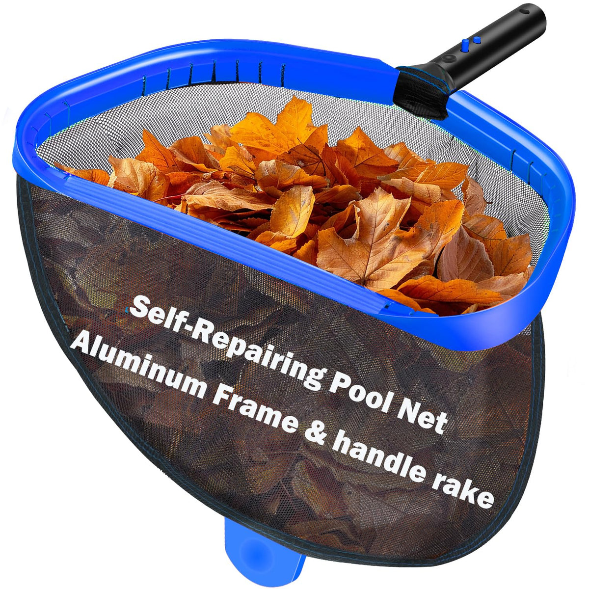 ROMIVO 17.5-inch pool skimmer opening captures large debris for quick cleaning.