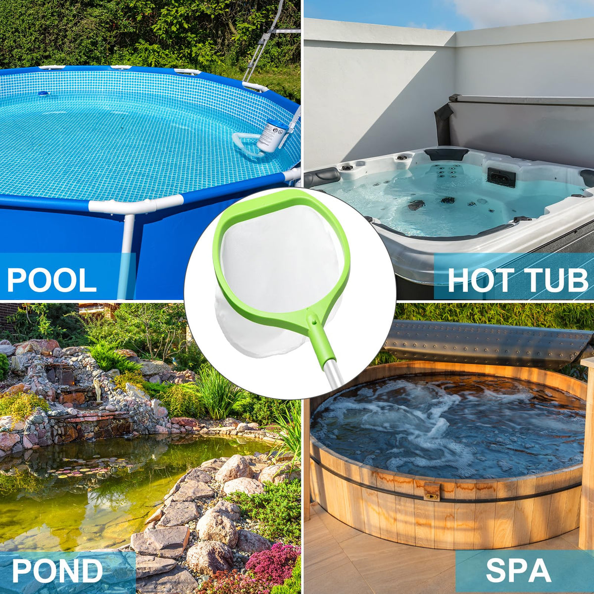 ROMIVO green design blends with pool surroundings while cleaning.
