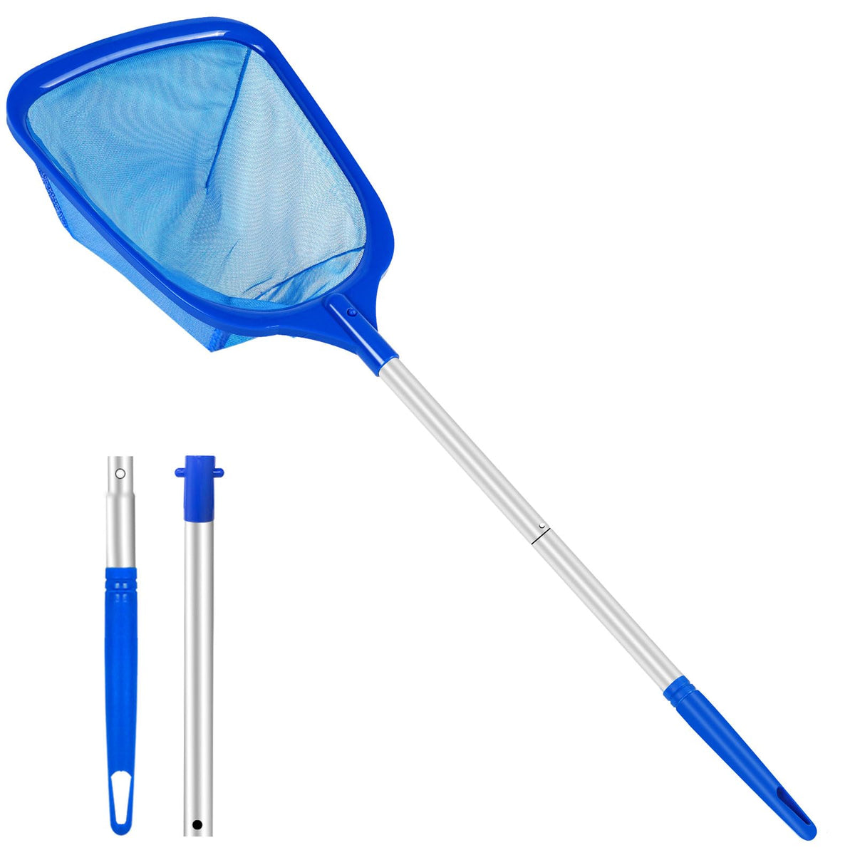 ROMIVO hot tub skimmer net with 13-inch pole eases debris collection
