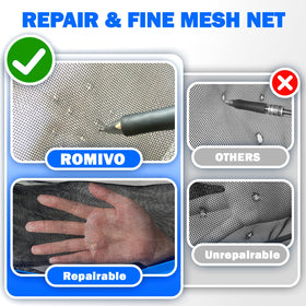 ROMIVO sturdy aluminum frame provides lasting strength for tough pool cleaning tasks.