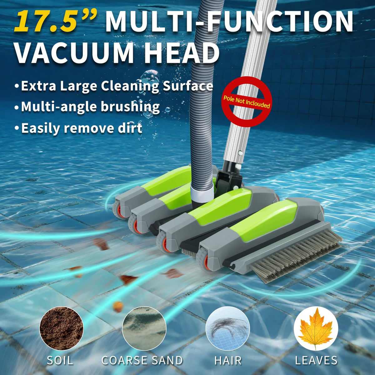 ROMIVO universal-fit head works with standard hoses for convenience