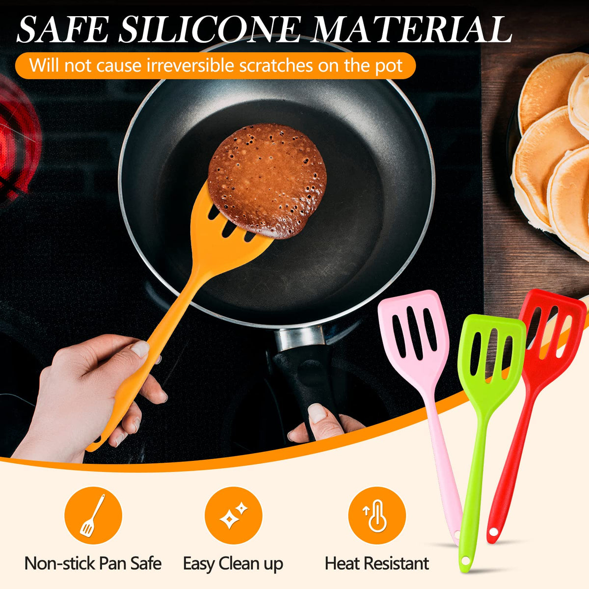 Romooa pink small silicone spatula for colorful kitchen tasks