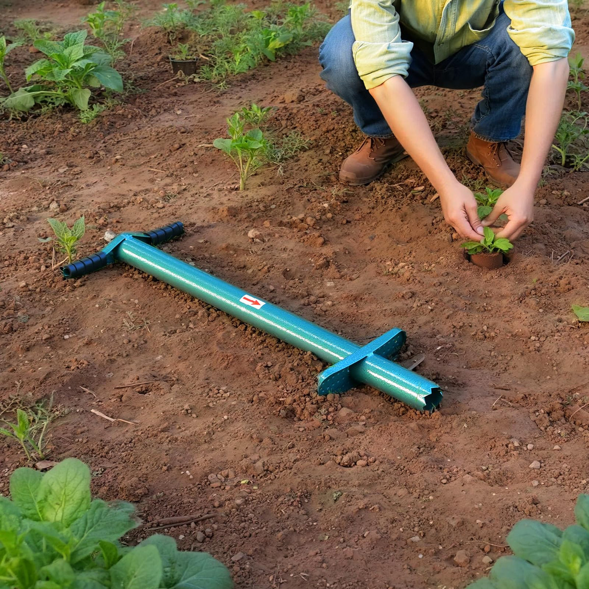 Rondauno powder-coated iron construction resists rust in the garden.