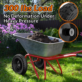 RONPOW 13 inch wheel and tire ready for wheelbarrows and garden carts