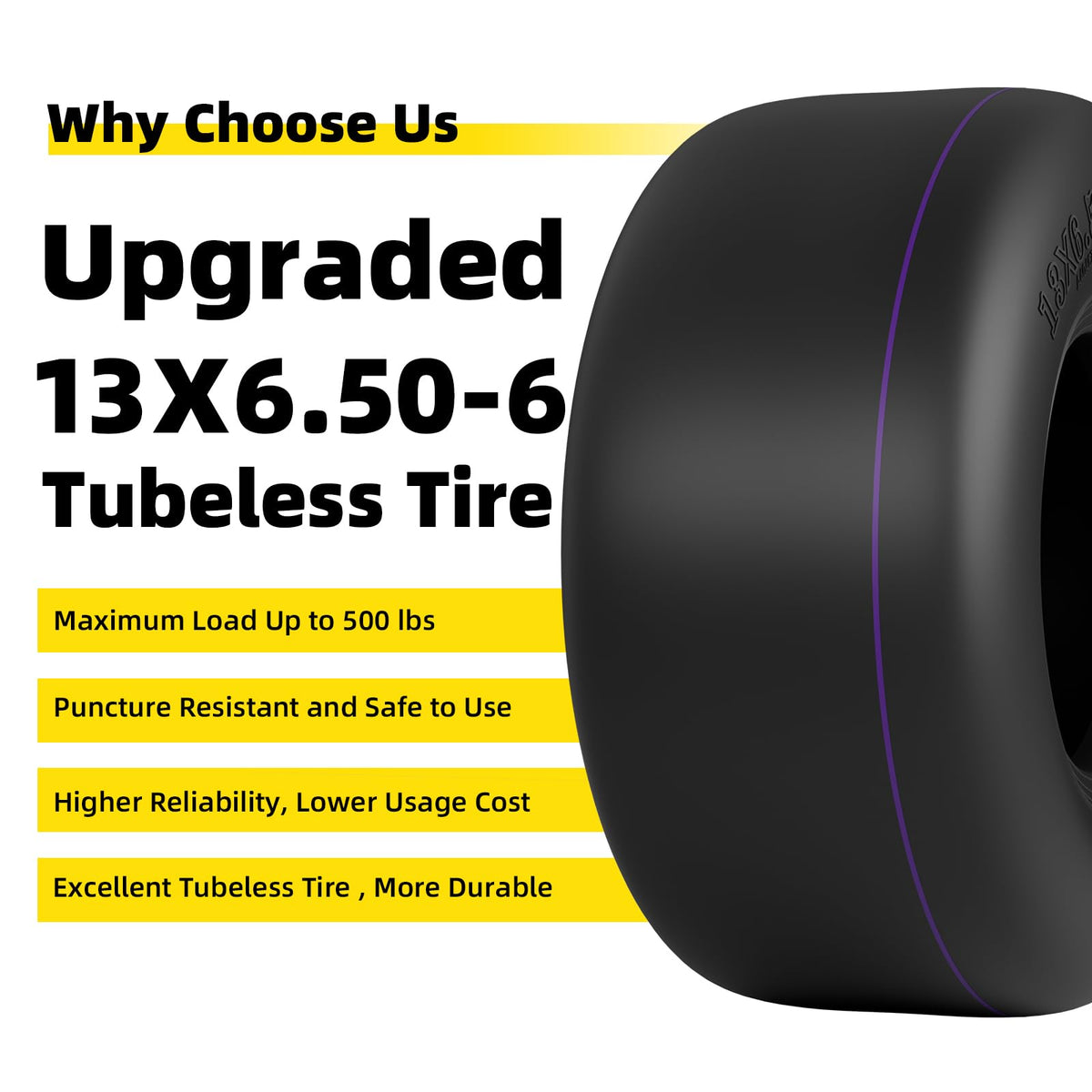 RONPOW packaging shows ready-to-install tubeless tires.