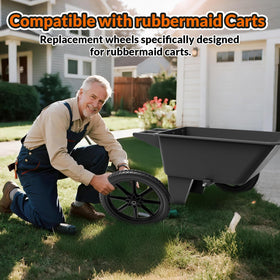 RONPOW wheels support up to 400 pounds for stable hauling.