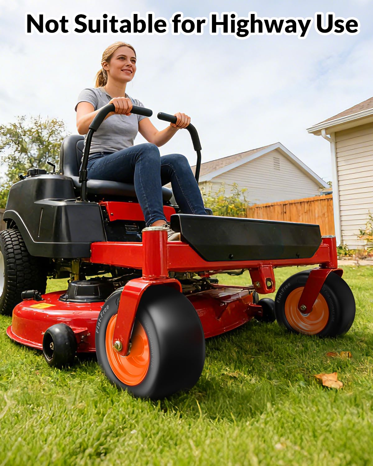 RONPOW 400lbs load capacity design supporting heavier loads on commercial mowing
