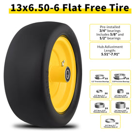 RONPOW tire supports up to 500 lbs for durable, steady mowing