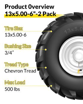 RONPOW deep-tread traction aids grip on mud and gravel